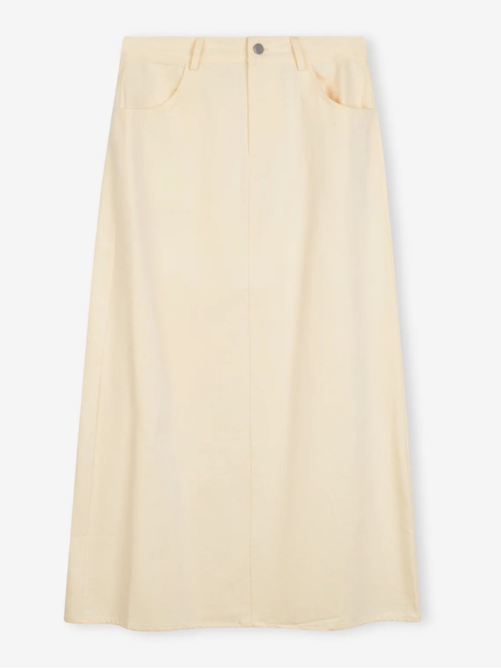 NWT Butter Yellow Denim Midi Skirt